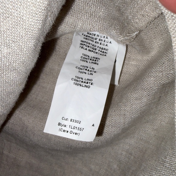 Tan and White Tunic Dress - Picture 3 of 6